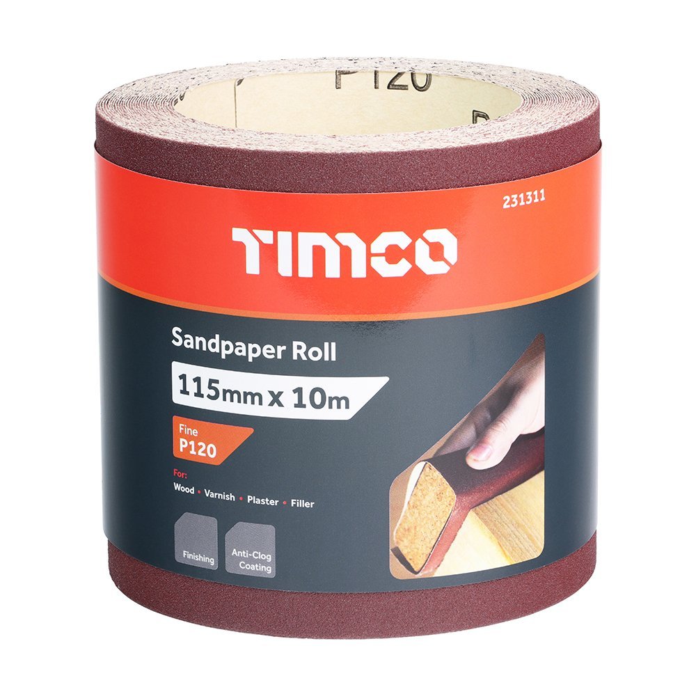 TIMCO - Sandpaper Roll 10m - Decking Delivery