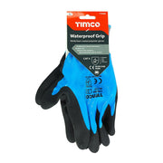 TIMCO Waterproof Grip Gloves - Sandy Nitrile Foam Coated Polyester - Decking Delivery