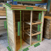 Wheelie Bin Store - For 240 Litre Bins - Decking Delivery