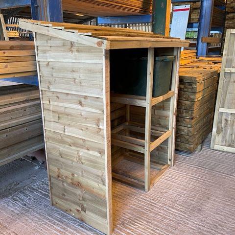 Wheelie Bin Store - For 240 Litre Bins - Decking Delivery