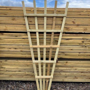 Wooden Garden Fan Trellis - Decking Delivery